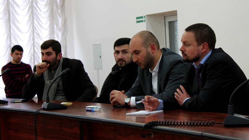 Грузинская делегация встретилась со студентами СОГУ